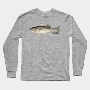 Striped Bass Fisherman Fishing Lake Long Sleeve T-Shirt